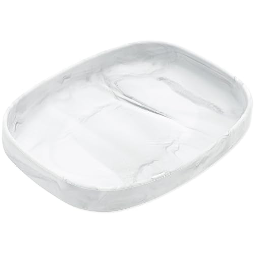Bumkins Toddler and Baby Suction Plate, Silicone Grip Dish Large Tray for Big Kids, Fits Most Highchairs, Essential Children Feeding Supplies, Non Skid Sticky Bottom, Platinum Silicone, Marble - color: A6 Marble-GT