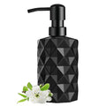 Glass Soap Dispenser with Plastic Pump, 330ml/11oz. Liquid Hand Soap Dispenser for Bathroom and Kitchen, Hand-Pump Dispenser for Dishwashing Liquid, Lotion, Soap, Essential Oil (Matte Black) - color: Matte Black