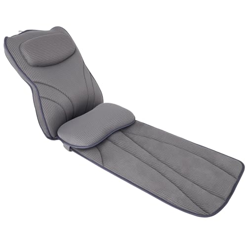 Extra Long Thick Full Body Bath Pillow for Tub with Lumbar Pillow- Luxury 4D Air Mesh Bathtub Pillow with Head, Shoulder & Back Support, Non-Slip Bath Cushion with Suction Cups (Gray) - color: Gray