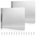 Therwen 2 Pcs Stainless Steel Side Splash Guard for Sink 26 x 20 Inch Wall Mount Guard with Screws Commercial Restaurant Hand Sink and Compartment Prep Sink Kitchen Sink Splash Protector Supply - size: 26 x 20 Inch