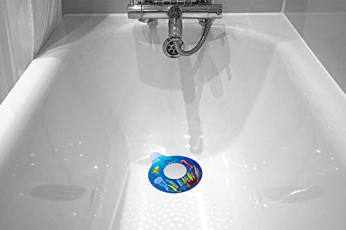 Bathtub Drain Stopper, Silicone Tub Stopper Plug, Universal Bath Drain Cover, Beautiful Coral Reef Illustration, Kids Tots Babies Gift (Blue Whale) - color: Blue Whale