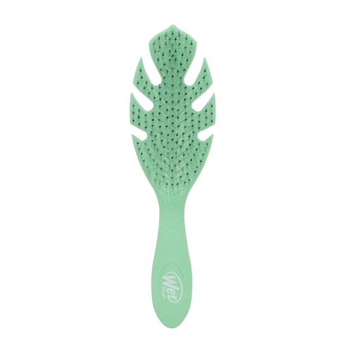 Wet Brush Go Green Hair Detangler Brush, Green - Detangling Hair Brush - Ultra-Soft IntelliFlex Bristles Glide Through Tangles & Gently Loosens Knots While Minimizing Pain, Split Ends & Breakage - color: Green, size: 1 Count (Pack of 1)