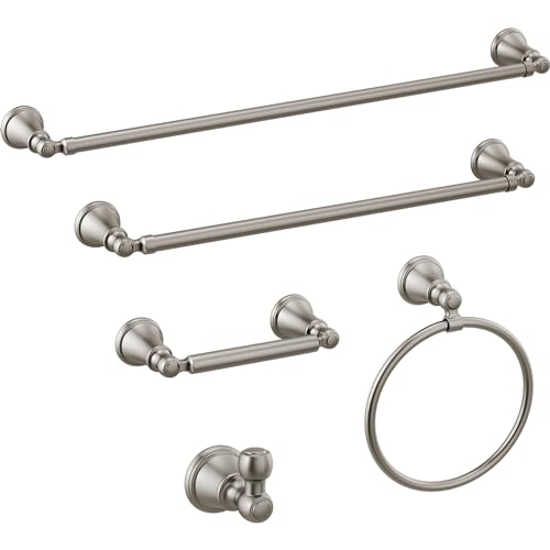 Delta Faucet 73250-SS Woodhurst Toilet Paper Holder, Stainless (Pack of 3) - color: Brilliance Stainless Steel, size: (Pack of 3)