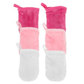 Facial Cleansing Gloves Makeup Remover Mitts Set of 6 Soft Reusable Gloves for Daily Skincare Routine and Travel 4.92X3.93 Inches