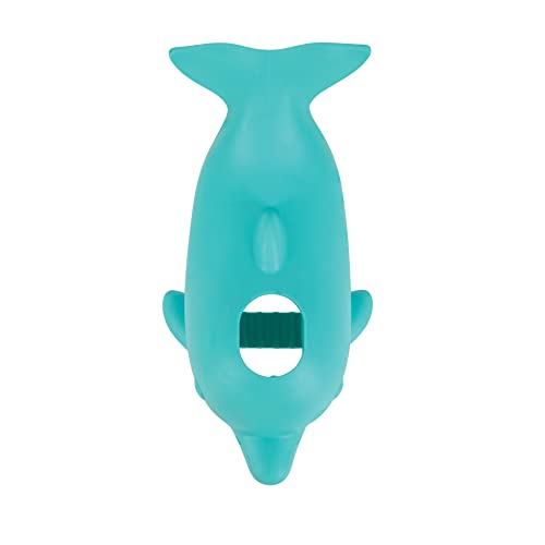 Nuby Bathtub Safety Spout Guard - Compatible with Most Standard Faucets - Bath Toys - Dolphin, (Pack of 6) - style: Dolphin (Pack of 6)