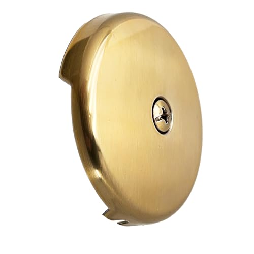 Westbrass A931K-19 Universal 1-3/8" Fine Thread Tip-Toe Bathtub Drain Plug Trim Set with One-Hole Overflow Faceplate and 1-1/2" Adapter Bushing, Champagne Bronze - color: Champagne Bronze