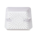 Leyso Floor Sink Commercial Drain Cover Strainer ABS Plastic Drop-in Basket 8-1/2" x 8-1/2" x 2-1/4" (2"H ABS) - Suitable for Kitchen, Restaurant, bar, Buffet - style: 2"H ABS