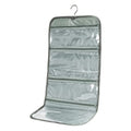 Foldable Clear Hanging Travel Toiletry Bag Cosmetic Organiser Storage - color: Grey