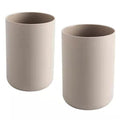 Bathroom Tumblers 2Pcs, Mouthwash Cup, Toothbrush Holders, Drink Mug, Pen Holder, Unbreakable Dishwasher Safe, 10fl.oz(300ml)/Pcs (Brown & Brown) - color: Brown&brown