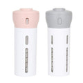 Travigo 4-in-1 Travel Dispenser Bottle Set, TSA Approved, Leak Proof, Reusable 1.4 oz. (40 mL) Toiletry Containers for Shampoo, Conditioner, Soap, Lotion, Skincare (2 Pack, Pink & Gray) - color: 2 Pack (Pink Gray)