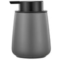 12Oz Grey Hand Soap Dispenser - Modern Ceramic Lotion Soap Dispenser with Easy-to-Press Black Pump, Reusable and Refillable Liquid Soap Dispenser for Bathroom, Dish Soap Dispensers for Kitchen - color: Gray, style: Liquid Pump
