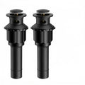 FORIOUS Bathroom Sink Drain with Overflow, Pop Up Drain Assembly with Detachable Basket Stopper, Anti-Explosion and Anti-Clogging Strainer, 304 Stainless Steel, Matte Black(2 Pack) - color: Matte Black(2 Pack)