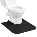 Toilet Rugs U Shaped Washable,Toilet Mats for Bathroom,Snugly Wraps Around Toilet Pedestal(4 Pack, Black) - color: Black
