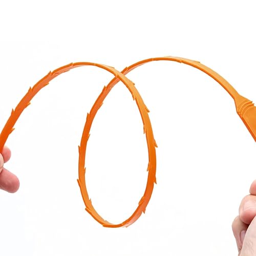 3 Pack 25 Inch Drain Snake Set - Drain Cleaner with Grip Handle Effectively Clean Hair and Other Clog for Toilet, Kitchen Sink, Bathroom Tub and Sewer