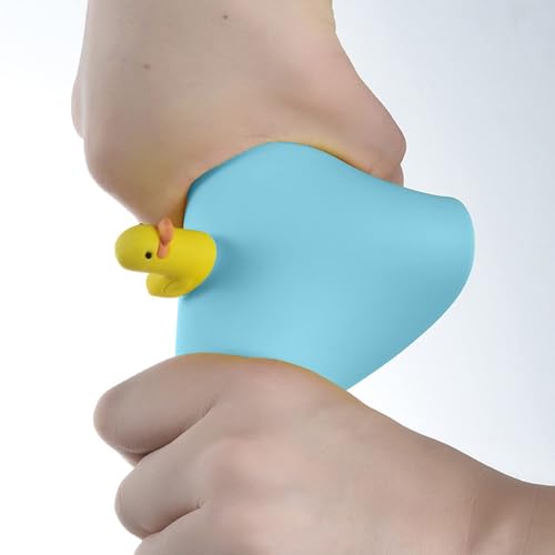 Sink Stopper Silicone Bathtub Stopper,Kitchen Sink Drain Stopper,Bathroom Drain Plug Stopper,Shower Drain Sink Stopper, Laundry Sink Drain Stopper (Blue Bottom+Yellow Duck) - color: Blue Bottom+yellow Duck