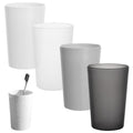 Toothbrush Cup 4Pack Bathroom Tumbler, Unbreakable Smooth Mouth Toothbrush Tumbler, Stackable Counter Cups for Travel Camping Bathroom Tidy Bathroom, Set of 4 Colors Travel Mugs(Size:4pack)