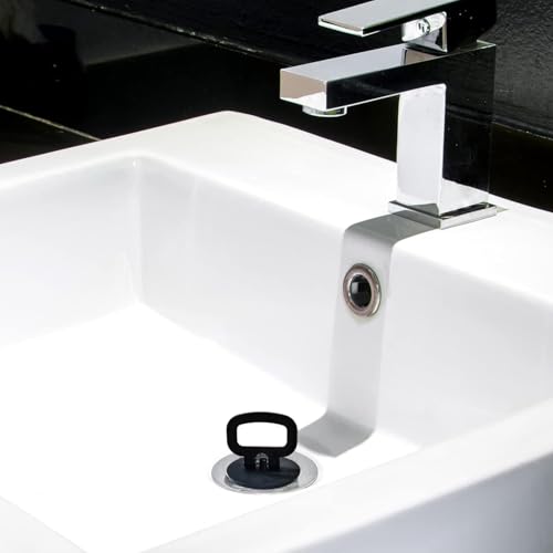 Silicone Sink Bath Plug with Handle for Kitchen Bath Sink Drain Stopper Plug ，1 3/4 Inch, Drain Plug Size Between 45.5 to 42 mm (2 Pack)