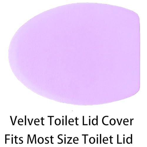 Madeals Memory Foam Bath Mat Set 4 Piece with Toilet Lid Cover and Combo Rug Lavender - color: Lavender, size: 20" x 32"/17" x 24"/Contour/Lid Cover