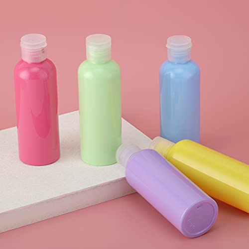 LISAPACK 3.4 oz Travel Bottles for Toiletries, Plastic Travel Size Containers for Shampoo Conditioner TSA Approved, Empty Small Squeeze for Lotion, Leak Proof Mini Liquid Tube for Refillable - color: Multi-colored