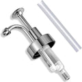 Soap and Lotion Dispenser Pumps Replacement Head, ABS Material Wider Mouth Bottle of 33mm (1.3inch) Gloss Smooth Action Pump, Rust Proof & Leak Proof for Soap Lotion Bottle Upcycling (Silver) - color: Reflective Silver