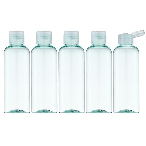 LISAPACK 3.4 oz Travel Bottles for Toiletries, Plastic Travel Size Containers for Shampoo Conditioner TSA Approved, Empty Small Squeeze for Lotion, Leak Proof Mini Liquid Tube Refillable Light Green - color: Light Green