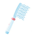 Wide Tooth Comb for Curls, Detangling Comb with Double Row Wavy Tooth for Curly/Wavy/Thick/Long/Wet & Dry Hair, Detangler Hair Brush Large Tooth Shower Hair Comb for Women Girl Men - color: Blue