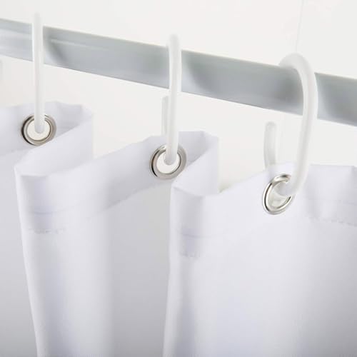 Blue Geometric Abstract Shower Curtain with Hooks Blue and Gray Neutral Design Geometric Fabric Shower Curtain Grey Fashion Mid Century Modern Bathroom Curtains Shower Set, 72Lx60W inches - color: Blue, size: 60"W x 72"L (Pack of 1)