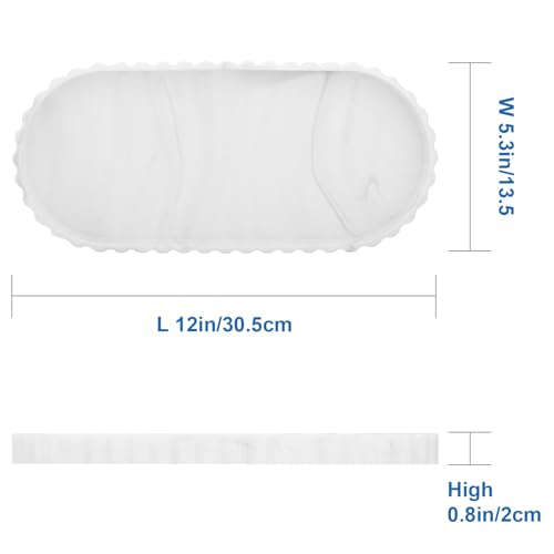 Silicone Bathroom Tray,Sink Caddy,Vanity Organizer,12"x 5",White Marble | Oval,Bathroom counter tray,Toilet tray,Kitchen Counter Decor,Sponge Holders,Sink Organizers,Key tray,Bathroom tank tray - color: White Marble