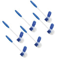 LOLA Classic Toilet Brush w/Under-The-Rim Scrubber, 6 Pack, Deep Cleans The Entire Toilet Bowl, Non-Slip Handle w/Rubber Comfort Grip - size: 6 Pack, style: Toilet Brush w/Under Rim