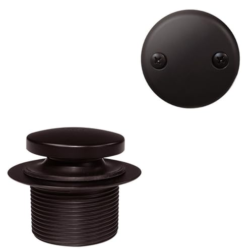 Westbrass D93-2-12 1-1/2" Tip-Toe Bathtub Drain Trim with Two-Hole Overflow, Oil Rubbed Bronze - color: Oil Rubbed Bronze, size: 1 Pack