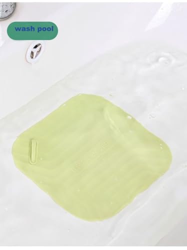 Silicone Bathtub and Sink Stopper - Bathroom Drain Plug for Kitchen, Laundry and Shower Sinks - Light Green - color: Light Green