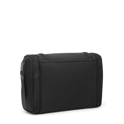 TUMI - Alpha Hanging Travel Kit - Toiletries and Cosmetics Organizer - Travel Essentials Bag with Hooks & Pockets - Midnight Black - color: MIDNIGHT BLACK