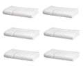 Amazon Basics Premium 100% Cotton Absorbent Soft Bath Mat, Machine Washable, 684 GSM, 20" x 30", White, Hotel Spa Bathmats, 6-Pack (Previously AmazonCommercial) - color: White, size: 20 x 30 inches (Pack of 6)
