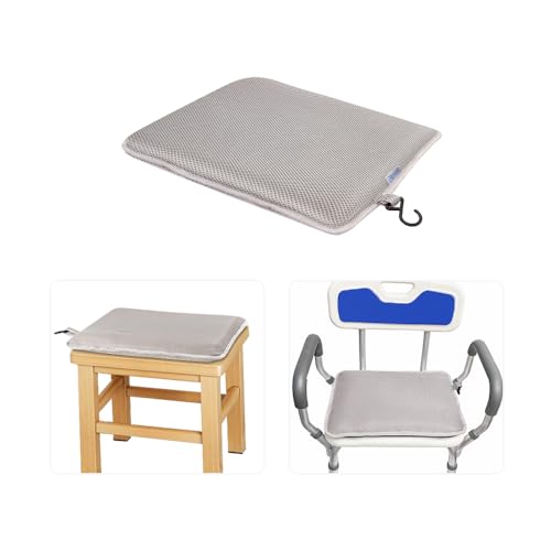 Shower Seat Cushion for Inside Shower, Bath Seat Mat Cushion Shower Chair Pad for Elderly Seniors, Bath Chair Pad Shower Bench Pillow Bathtub Cushion Tub Seats for Butt Sitting
