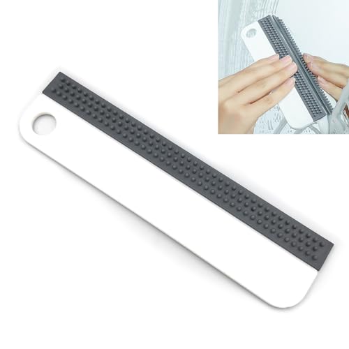 All-Purpose Mini Soft Rubber Window Squeegee Window Scrubber Scraper Glass Cleaning Squeegee Tool for Glass,Shower Door,Mirrors,Bathroom,Kitchen Countertops,Car Windshield (1)