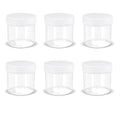ASEVAT 1 oz Wide Mouth Lab Reagent Bottles, Laboratory Grade Chemical Container, Sealed Leak-proof Translucent PP Bottle, Pill Bottle, Water Sample Jars(6 Pcs) - size: 1 oz