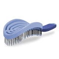NuWay® DoubleC® Detangling Hair Brush – The Original Home Scalp-Care Brush – Patented Double Curved Scalp Care Hairbrush for Gentle Detangling, Volume Styling & Wet or Dry Hair (Indigo) - color: Indigo