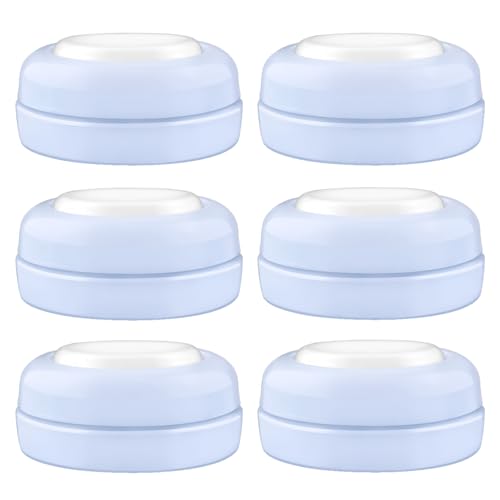 Maymom Screw Lids Aka Travel Caps with Rewritable Sealing Disc Compatible with Avent Bottle, Maymom Wide Mouth Bottles; Cap Replace Avent Natural Bottle Sealing Ring and Sealing Disc, 6pcs. (Blue) - color: Blue