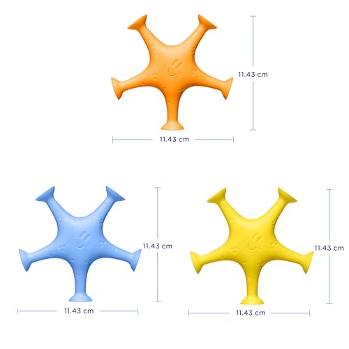 Ubbi Starfish Stretch and Suction Bath Toys, Baby Bath Accessory, Water Toys for Toddler Bath Time, Fun Baby Water Toys, Set of 3 - color: Starfish Stretch and Suction