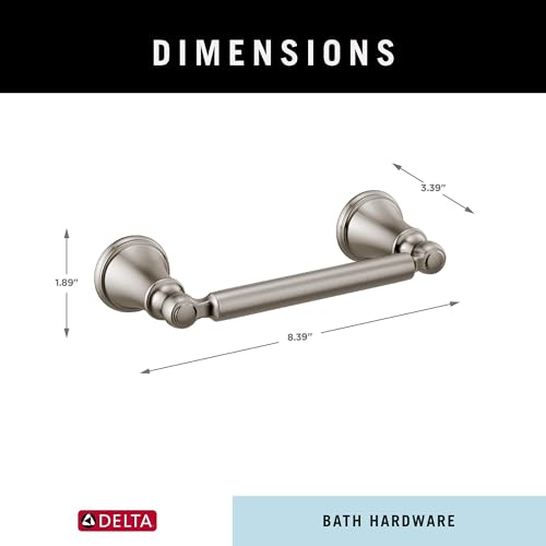 Delta Faucet 73250-SS Woodhurst Toilet Paper Holder, Stainless (Pack of 3) - color: Brilliance Stainless Steel, size: (Pack of 3)