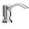 SAMODRA Built in Kitchen Sink Soap Dispenser (Chrome) with 12 oz Large PET Lotion Bottle, Refill from Top - color: Chrome, style: 12 oz Bottle