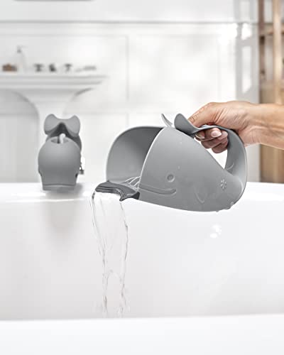 Skip Hop Baby Bath Rinse Cup MOBY Tear-free Waterfall Rinser Grey Age 0+ - style: Moby Rinser Grey