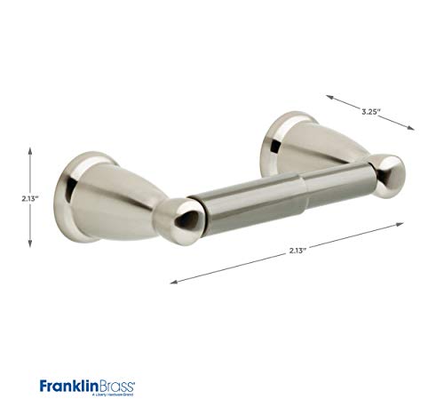 Franklin Brass 5-Piece Satin Nickel Bathroom Set (2) Towel Racks, Ring, Toilet Paper Holder, Hook | Kinla Bath Accessories - color: Satin Nickel, style: 5-Piece Bath Accessory Set