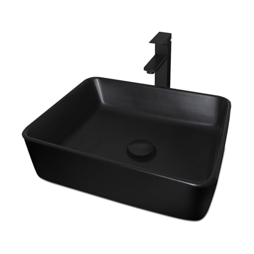 30" Barn Door Bathroom Vanity, Farmhouse Style Standing Pedestal Cabinet with Black Ceramic Vessel Sink - color: Black Ceramic Sink, size: 30"