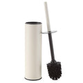BGL White Toilet Brush and Holder,Stainless Steel Toilet Brushes for Bathroom with Holder - color: White