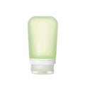 humangear GoToob+ (Medium) | Refillable Silicone Travel Bottle | Locking Lid | Food-Safe Material | Green, Medium (2.5 fl.oz.; 74ml) - color: Green, size: 2.5 Ounces