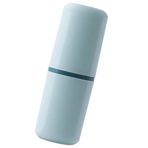 1 Pcs Travel Toothbrush Holder Plastic Toothbrush Travel Case Portable Toothbrush Holder for Travel Normal Toothbrush Electric Toothbrush Container for Traveling Business Camping Daily Uses - color: Light Blue