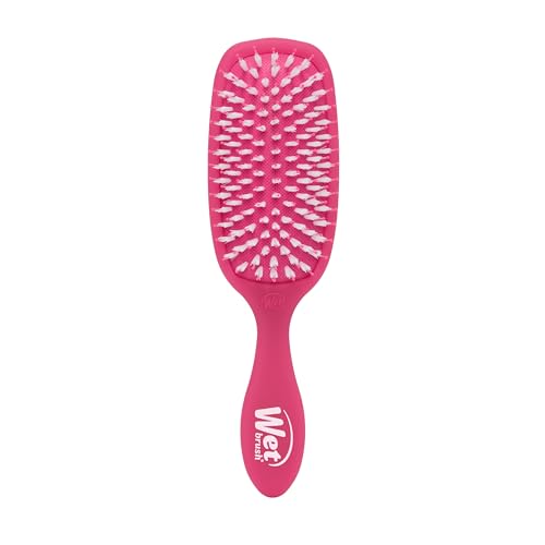 Wet Brush Smooth Styler Hair Brush, Pink Frost, Exclusive Ultra-soft IntelliFlex Bristles, Synthetic Boar Bristles, Shiny And Smooth, For All Hair Types, For Women, Men, Wet And Dry - color: Pink Frost, size: 1 Count (Pack of 1)
