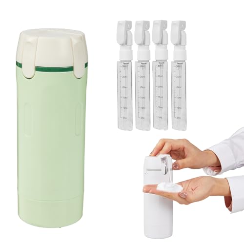 4 in 1 Travel Dispenser Bottle,Refillable Leak Proof and Portable for Shampoo, Conditioner, Shower Gel & Toiletries - Perfect for Vacation, Camping & Gym (4pcs) - color: 4pcs