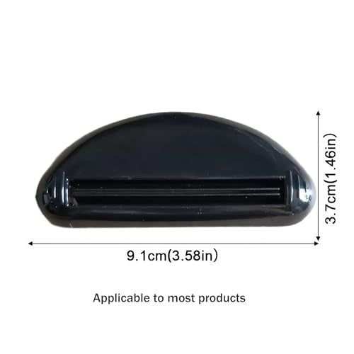 4Pcs Toothpaste Tube Squeezer Quad Pack - Suitable for Travel & Home Use Red+White+Black+Blue